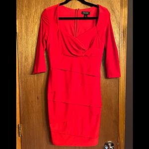 WHBM Instantly Slimming Red Dress Size 10
